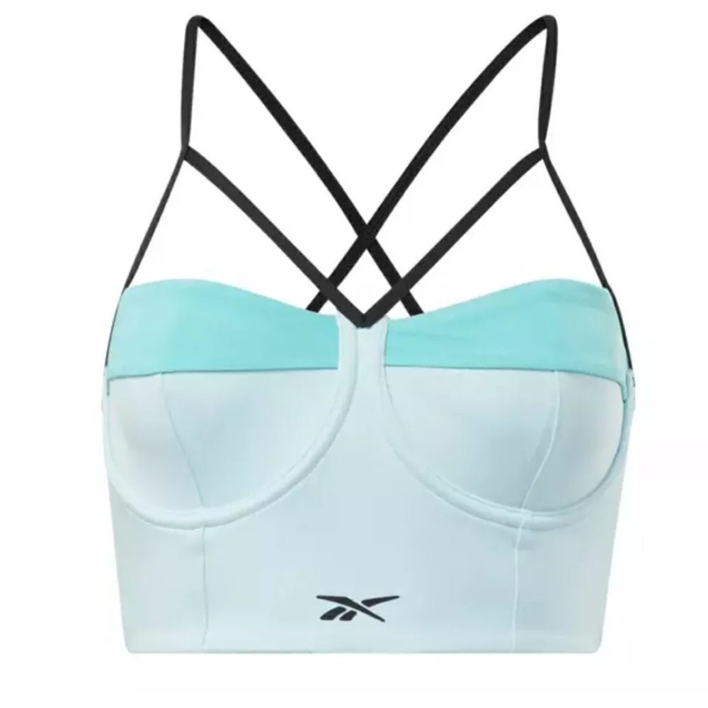 NWT! REEBOK X CARDI B WOMEN’S BRALETTE / WHISPER BLUE